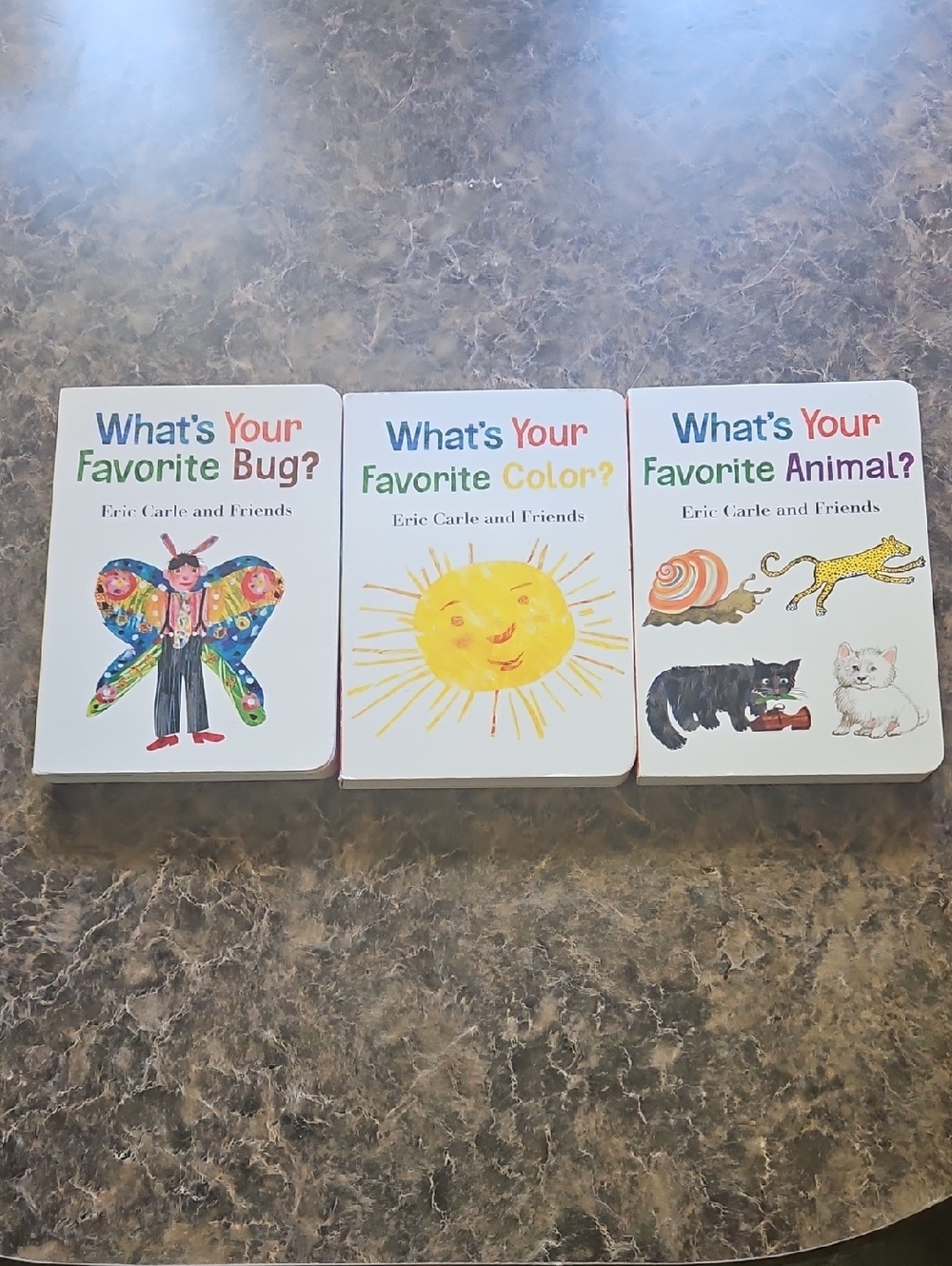 What's Your Favorite? Eric Carle Board Book Set - Colorful Covers 3 Books